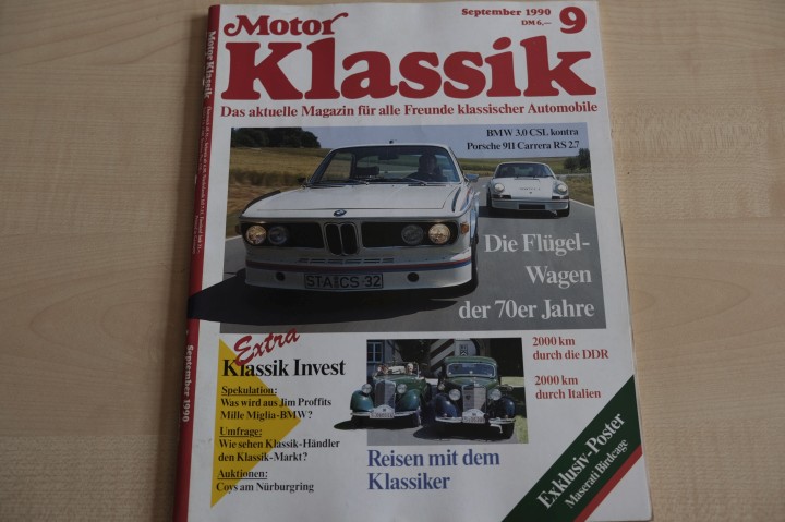 Deckblatt Motor Klassik (09/1990)